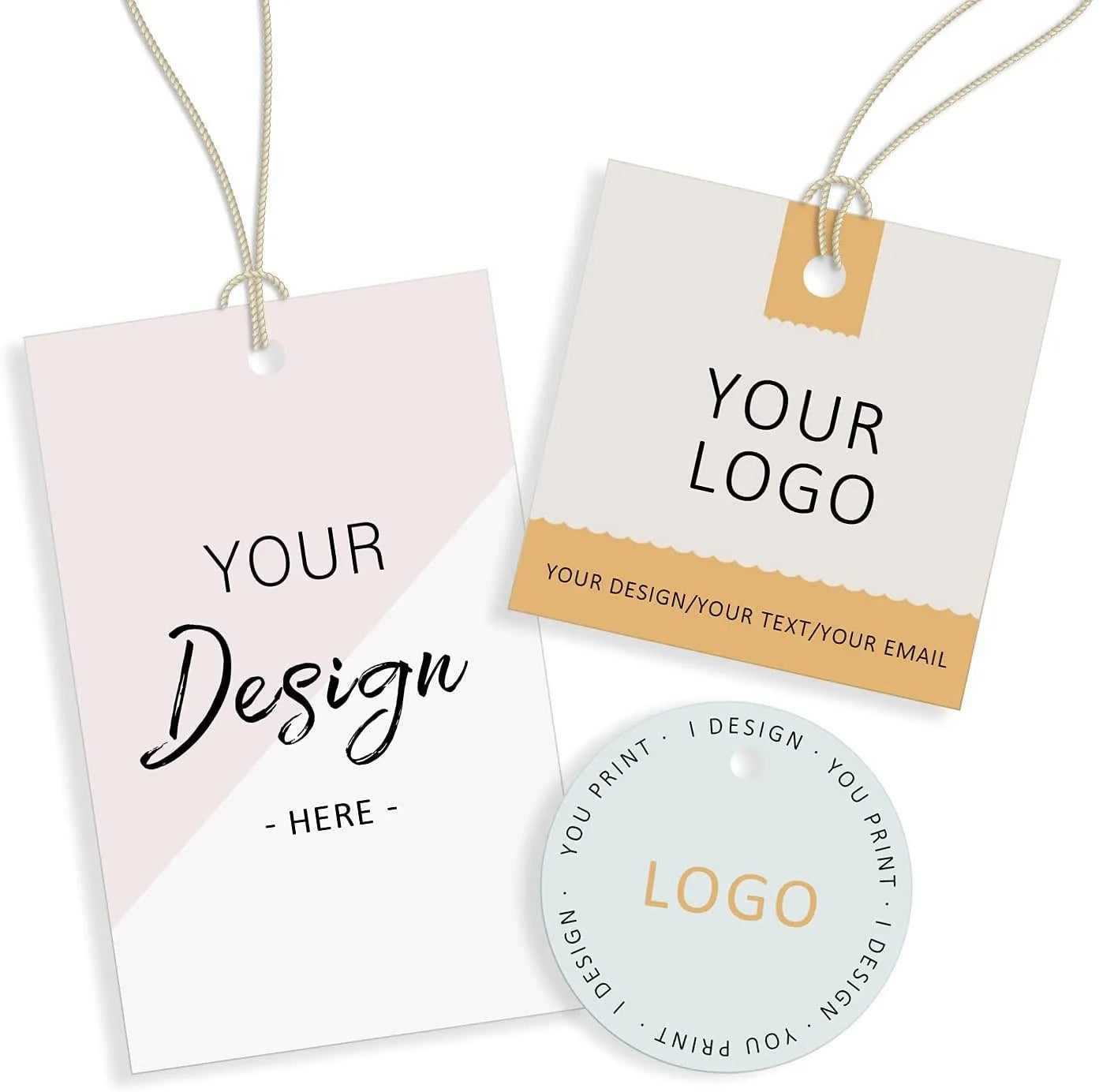 Custom Hang Tags with personalized logo