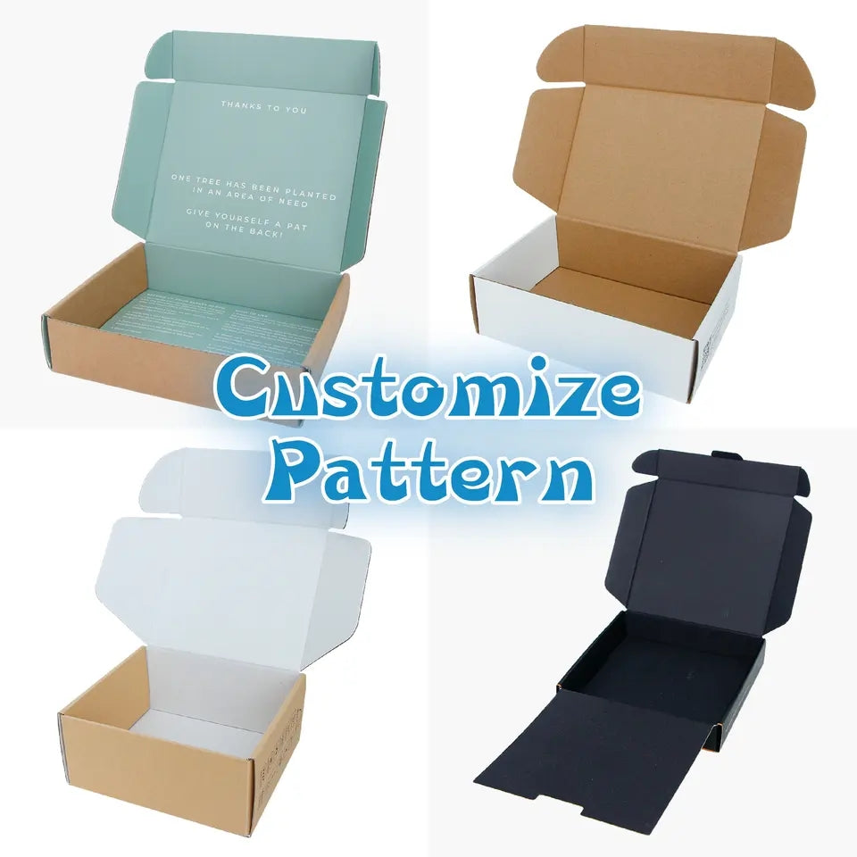 Free shipping 50pieces Personalized Mailer box custom logo printing shipping box