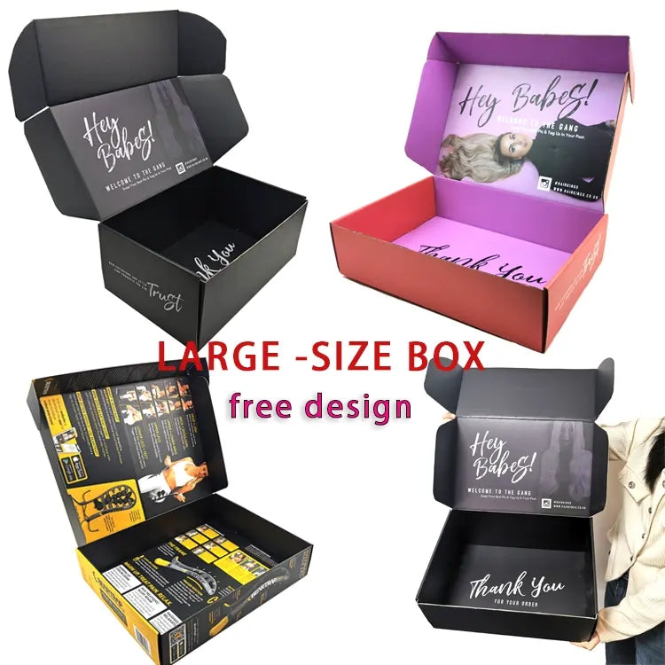 Free shipping 50pieces Personalized Mailer box custom logo printing shipping box