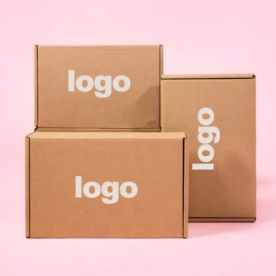 Free shipping 50pieces Personalized Mailer box custom logo printing shipping box