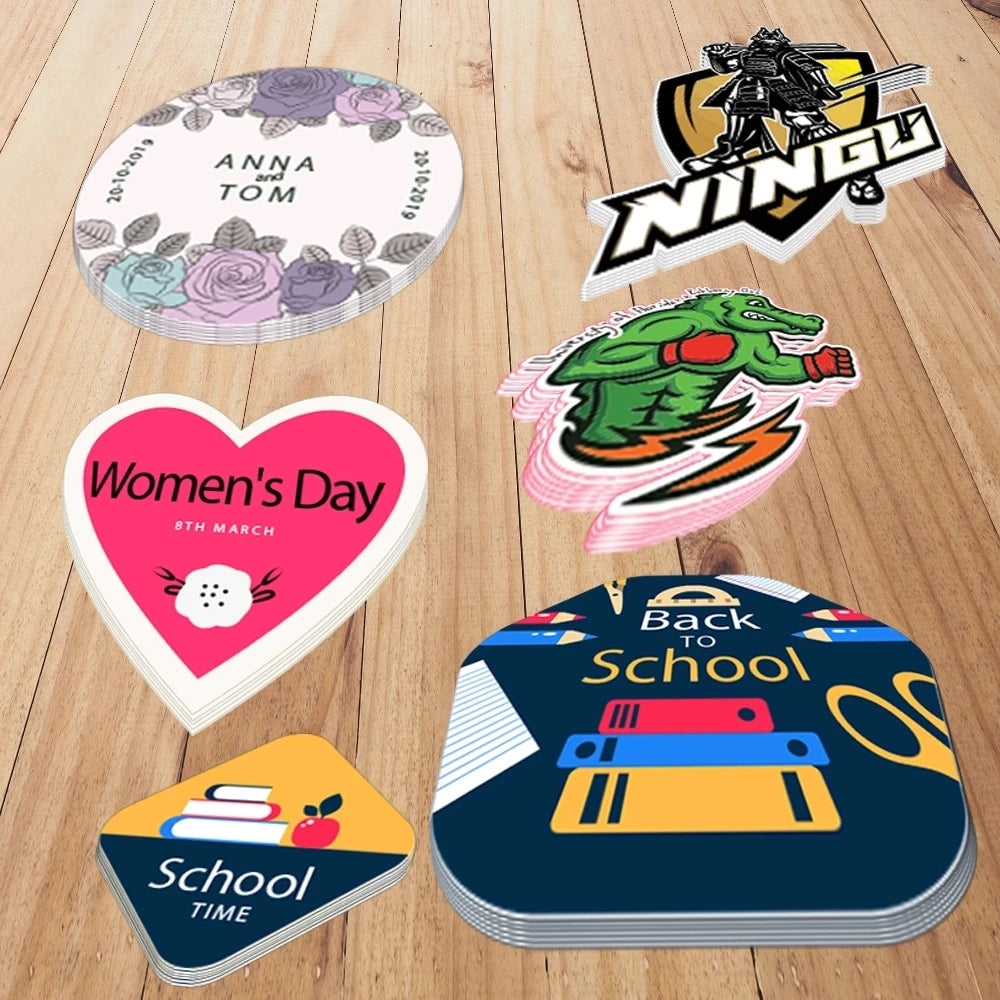 Custom Die-Cut Vinyl Personalized Stickers Waterproof Logo