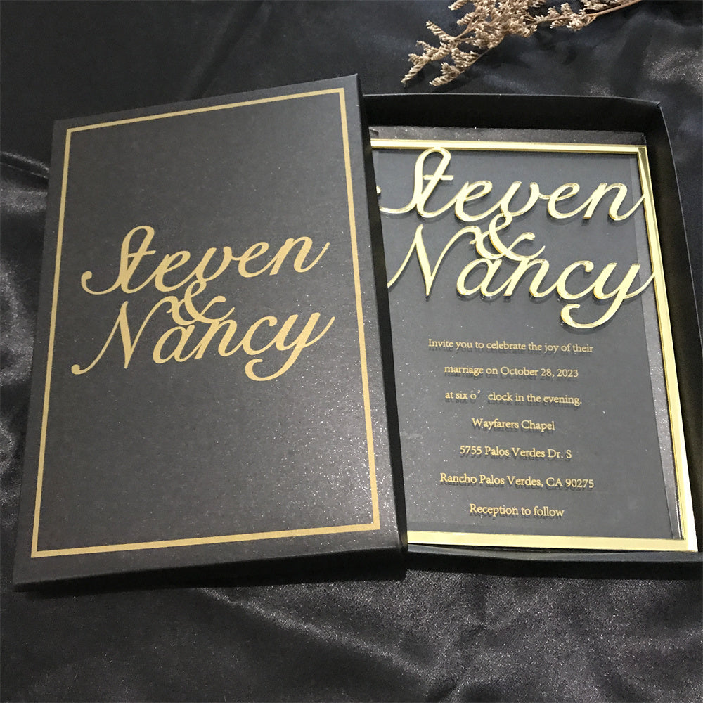 Custom Luxury Wedding invitations interactive holiday Premium quality invitations