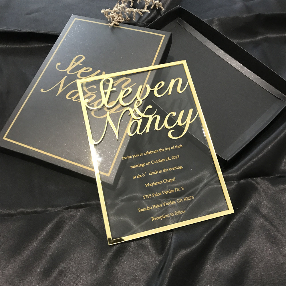 Custom Luxury Wedding invitations interactive holiday Premium quality invitations